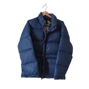 Vintage The North Face Mens Small Blue Puffer Feather Down Insulation Retro 70s?